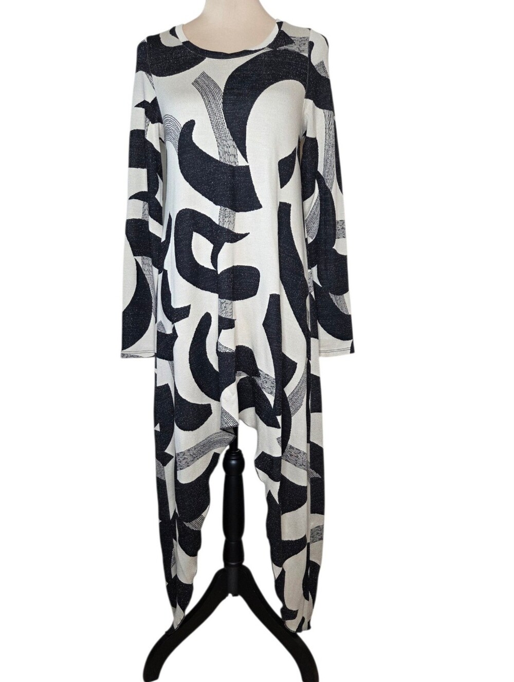 NWT Kozan Mandy Top Napa Sharkbite Hem Avant Garde Tunic S